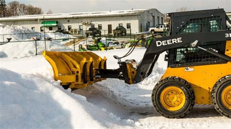 skid steer power angle snow plow|best skid steer snow pusher.